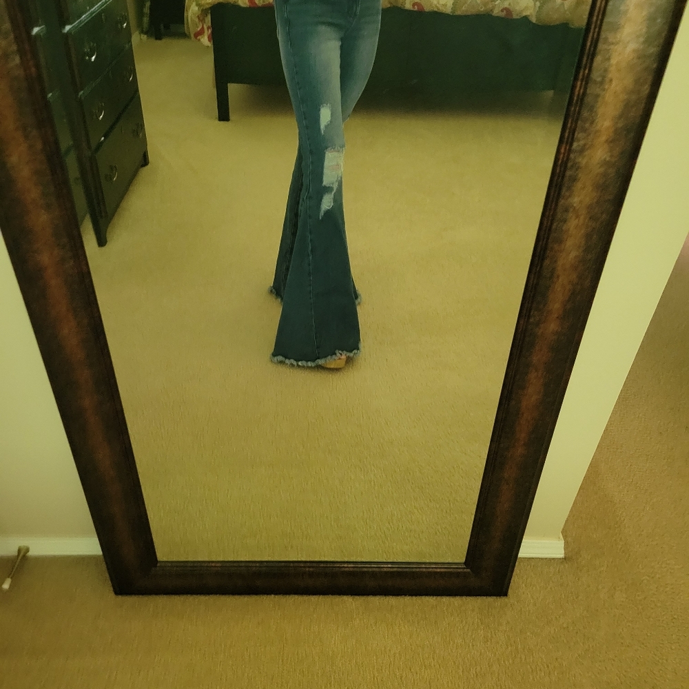 Wide bottom jeans